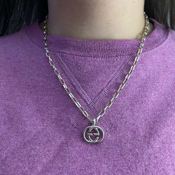 Gucci Jewelry - 🛑 SOLD 🛑Gucci Preloved necklace excellent condition GG logo come with box n DB